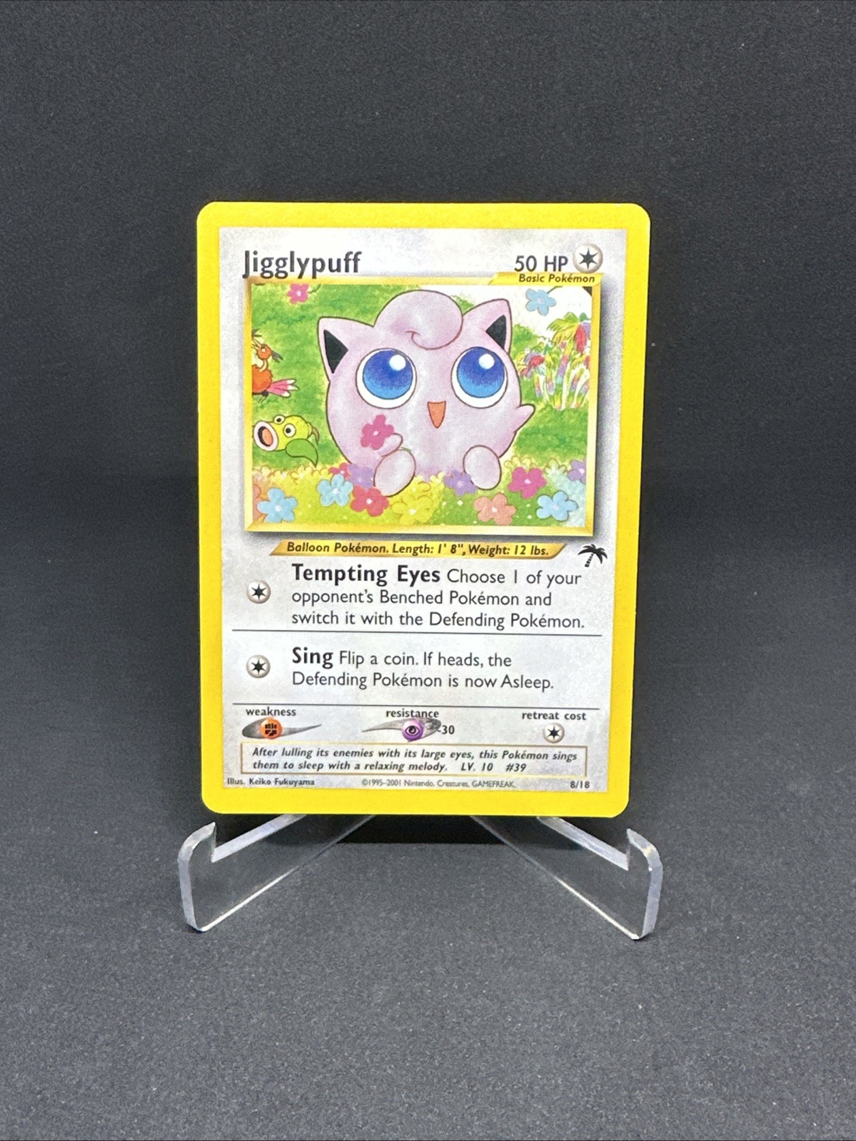Pokémon TCG Jigglypuff Southern Islands 8/18 Vintage Promo Card