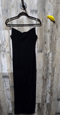 Dave & Johnny Vintage 90s Velour Beaded Sequin Butterfly Maxi Dress
