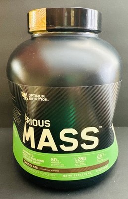 Optimum Nutrition Serious Mass High Protein Weight Gain Chocolate, 6LB, BB: 5/26