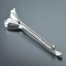 TIFFANY & Co. Ginkgo Leaf Brooch Pin 925 Sterling Silver Polished Japan Rare