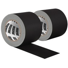 Black Gaffers Tape 4 inch x 30 Yards - 2 Pack Black Gaff Tape - No Residue, W...