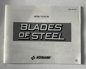 BLADES OF STEEL NINTENDO NES GAME BOXED + MANUAL PAL VERSION EXCELLENT CONDITION