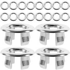20Pcs Reusable Plastic Sink Overflow Ring Covers for Bathroom Wash Basin