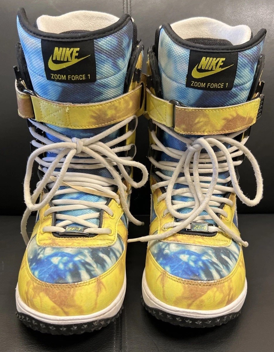 Nike Zoom Force I ZF1 334841-471 Men's Yellow/Blue Snowboard Boots