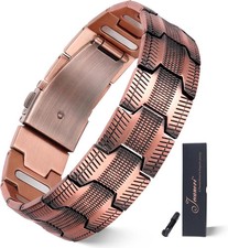 5X Strength Copper Bracelet for Men, Magnetic Copper Bracelets with 5000 Gauss M