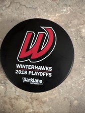 2018 Winterhawks Hockey Playoffs WHL Official Game Puck