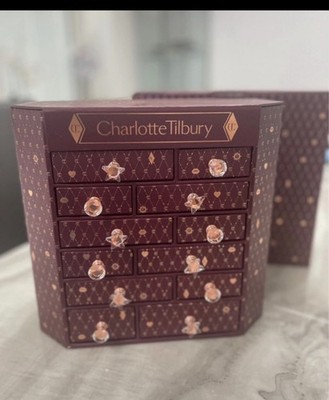 Charlotte Tilbury Burgundy Rose Gold Diamond Beauty Chest Advent  