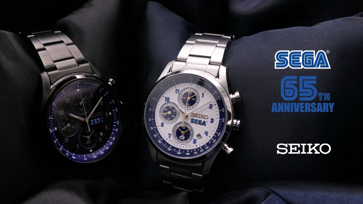 SEGA 65th Anniversary SEIKO Collaboration Model Black & Silver