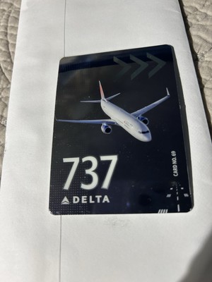 Delta Air Lines trading Card Boeing 737-800 #69 | eBay