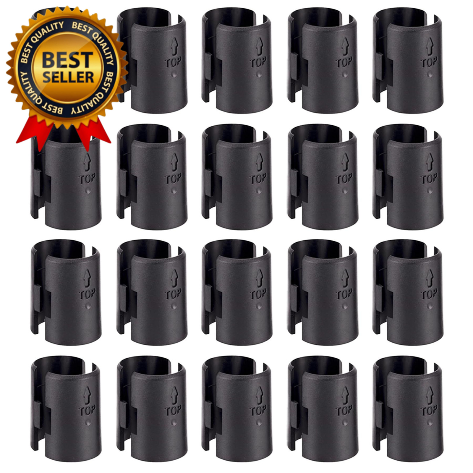 40 Pack Wire Shelf Clips for 1 Inch Post Shelving Lock Sleeves FROM USA
