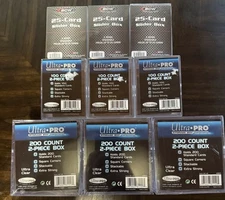 Ultra Pro Storage Box Lot: 200 Count Two Piece Boxes, 100 Count, 25 Card Boxes