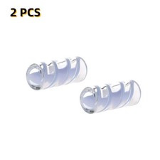 Paquete de 2 boquillas de filtro de puntas de vidrio para fumar cigarrillos tabaco espiral onduladas
