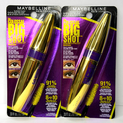 Maybelline Volum' Express The Colossal Big Shot Washable Mascara 223 PK x  1