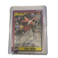 Topps 2025 Series 1 1990 Autograph Rookie Coby Mayo #90A-CMA Orioles MLB