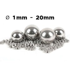 Kohlenstoffstahl Kugel Vollkugel Stahlkugel Massivkugel Metallkugel &Oslash; 1mm - 20mm