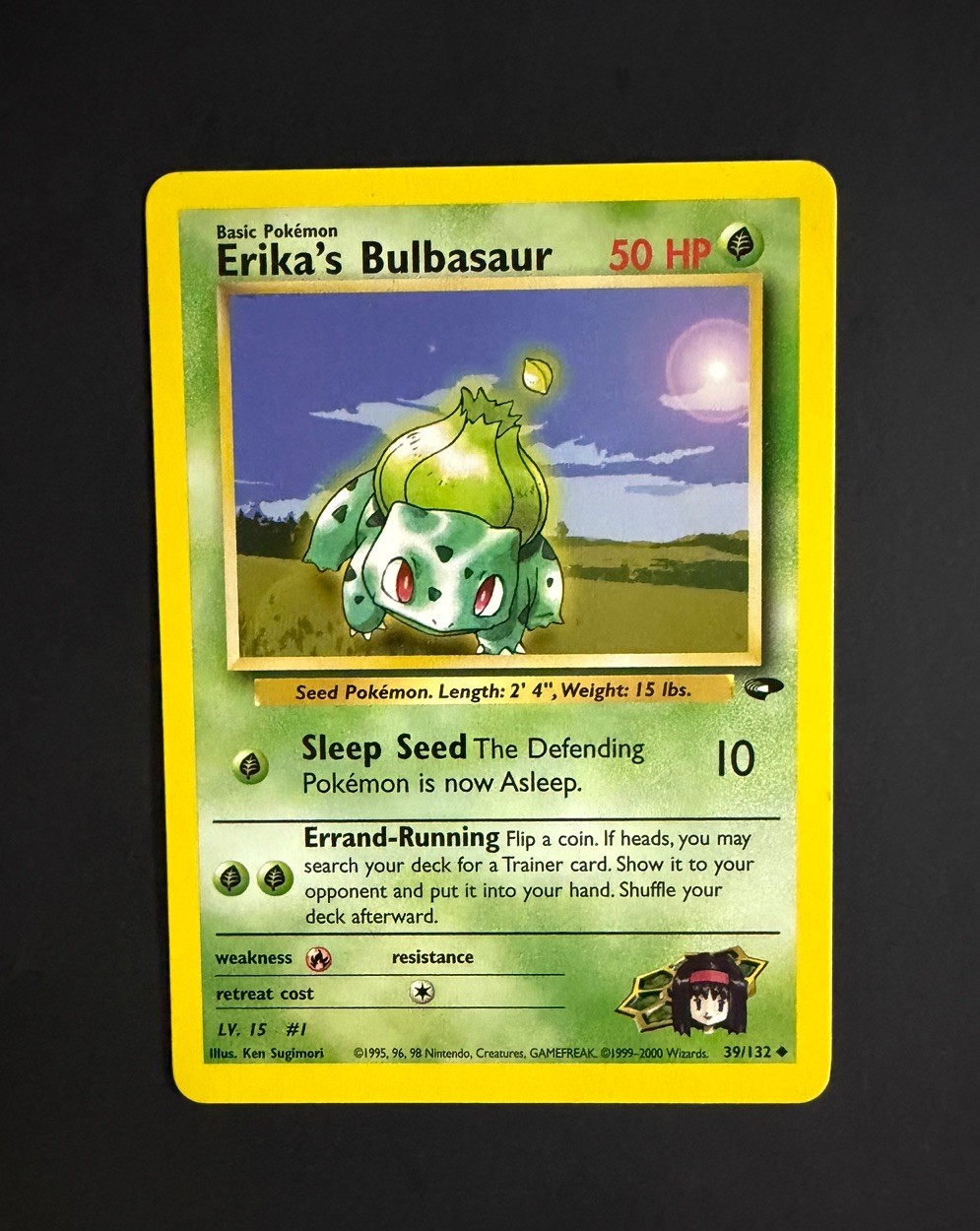 Erika's Bulbasaur 39/132 Gym Challenge Pokemon Card 