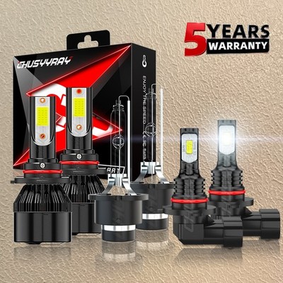 For 2006 Lexus GS300 6x LED HID Headlight High&Low Beam + Fog Light Bulbs Kit