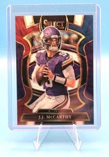 2025 Panini Select - Concourse J.J. McCarthy #63 Tri-Color Prizm /399