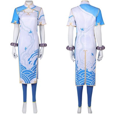 Street Fighter Chun Li Cosplay Costume Outfits Halloween Carnival Suit Dress