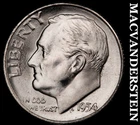 1954-S Silver Roosevelt Dime - Choice Gem Brilliant Unc  Lustrous  #G7773