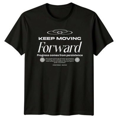 Keep Moving Forward Progress Comes T-Shirt Motivationsgeschenk für Sie und Ihn