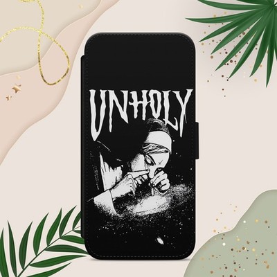 NONNE UNHEILIGES BÖSES MÄDCHEN GOTHIC HANDYHÜLLE FÜR IPHONE SAMSUNG PIXEL FLIP WALLET