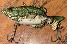 Vintage Tom Mann's Leroy Brown Lipless Crankbait Manns Fishing Lure Very Nice PC
