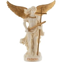 Miniatur Weiß-Gold Erzengel Zadkiel Erzengel Der Barmherzigkeit Und Der Vergebun