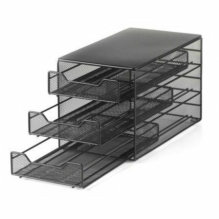 Cabinet Countertop 3 Tier Storage Drawer For Keurig Kcup Coffee Pods Black Jolash Pl