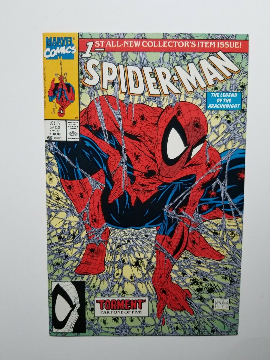 Spider-Man #1 Green Cover TODD MCFARLANE Marvel Comics 1990