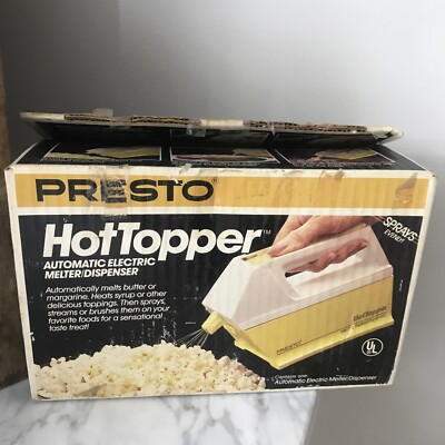 Vintage PRESTO Hot Topper Automatic Electric Butter Melter Dispenser Popcorn [04