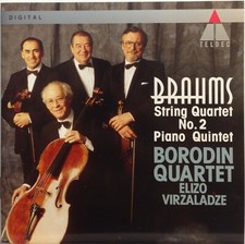 Johannes Brahms: String Quartet No. 2; Piano Quintet CD 1995 Teldec  Like New 