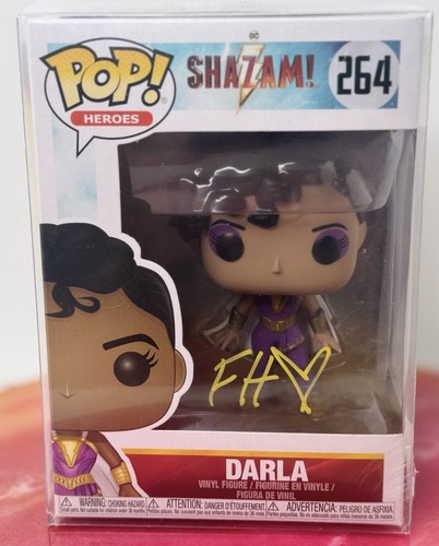 Authentic Funko Pop! Hero’s Shazam Darla Hand Signed By Faithe Herman! NIB! Mint - Picture 2 of 7