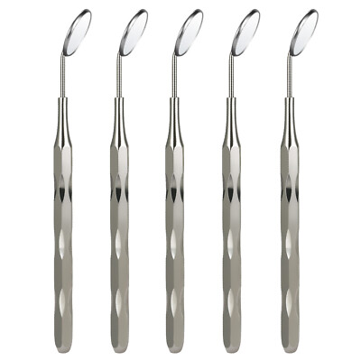 JMU #5 Dental Mirror with Octagonal Handle/Unique Hollow Handle Oral Instrument