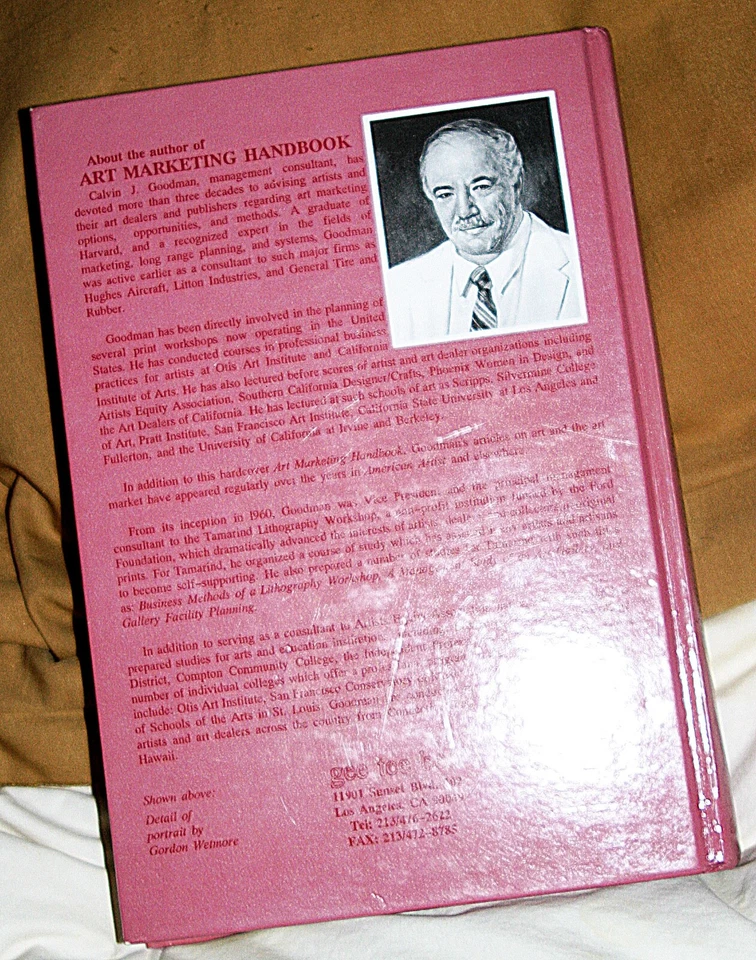 Art Marketing Handbook 6th Addition Calving Goodman Signed personalized PreOwned - Image 2 of 4