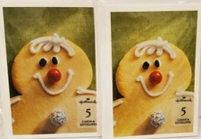 NEW Hallmark Set of 2 Pkgs. Snowman Sugar Cookie Note Cards w/Envelopes (5 each)