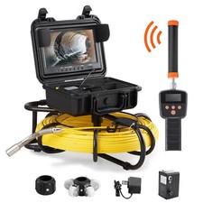 9 Inch 300ft /91.5m Sewer Camera Pipe Inspection Camera w/ 512hz Sonde