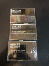 Maxell Professional Industrial Communicator Series C30 Audio Cassette Lot of 3