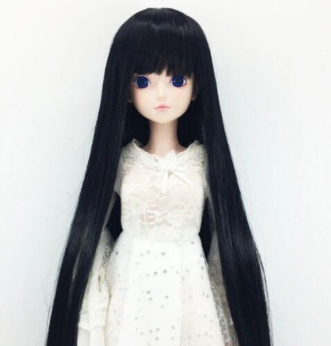 Parrucca 1/3 1/4 1/6 1/8 Bjd alta temperatura lunga grigia capelli dritti Bjd bambola parrucche - Foto 14 di 14