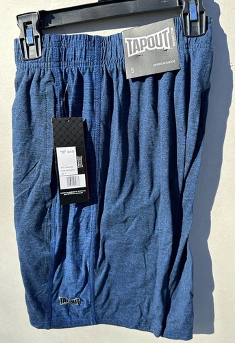 TAPOUT	 Men Blue Shorts Small Comfort NWT Men’s Workout MMA Fight Train