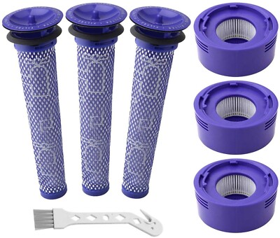 New 6 Pack Vacuum Filter Replacement Kit Dyson-V7-V8Animal-V8Absolute Cordless