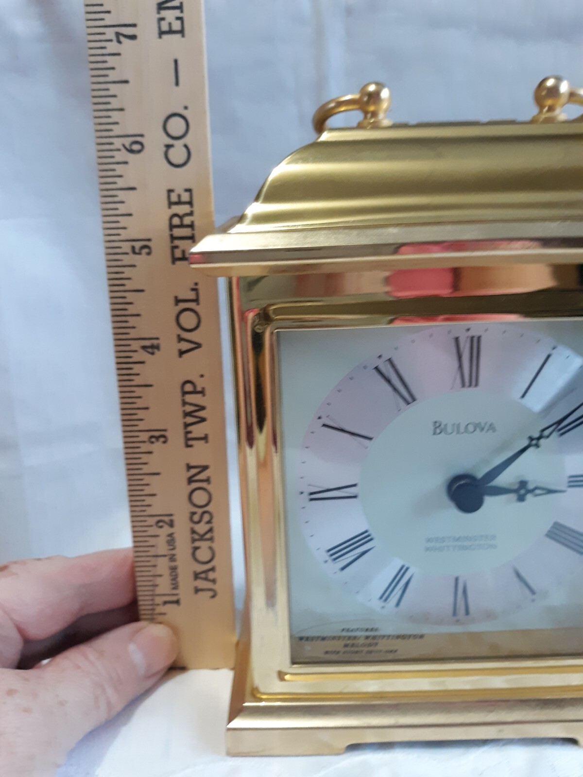 Vintage Bulova Quartz Carriage Clock Westminster 2 Chime B7453 7.25" eBay