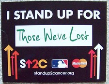 NY Mets 2015 Citi Field 1st WORLD SERIES SU2C I Stand Up For CancerTHOSE WE LOST