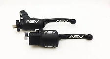 ASV F3 Front Brake Clutch Perch Levers Dust Covers Black Yamaha Raptor 700 2007+