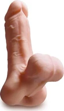 Dildo Stroker Reach around Anal Masturbator Lifelike Cock Balls Adult Sex Toy