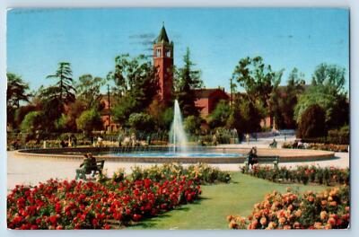 1956 Los Angeles California Postcard Expo. Park & University Of So. California