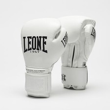 Leone 1947 GUANTI da BOXE "THE GREATEST" Bianco PELLE  GUANTONI PER ESPERTI