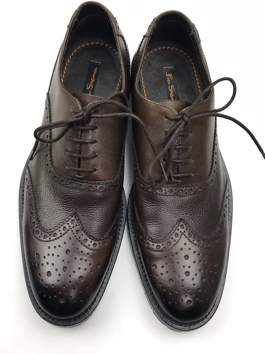 Ben Julius wingtip shoes Ben Sherman Julius Mens 7 Full Brogue Wingtip Oxford Dress  main image 3