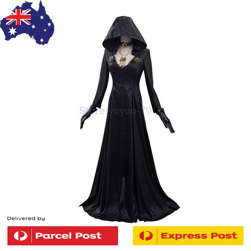 Resident Evil Village Vampire Lady Daniela Dimitrescu Cosplay Dress Costume  | eBay