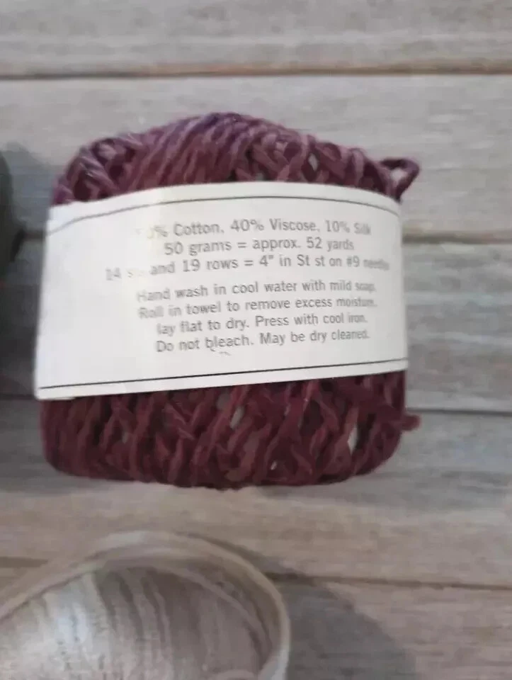 ganchillo tejido hilo mercerizado algodón terciopelo fantasía mezcla extras lote 3 piezas conjunto Foto 3 de 3